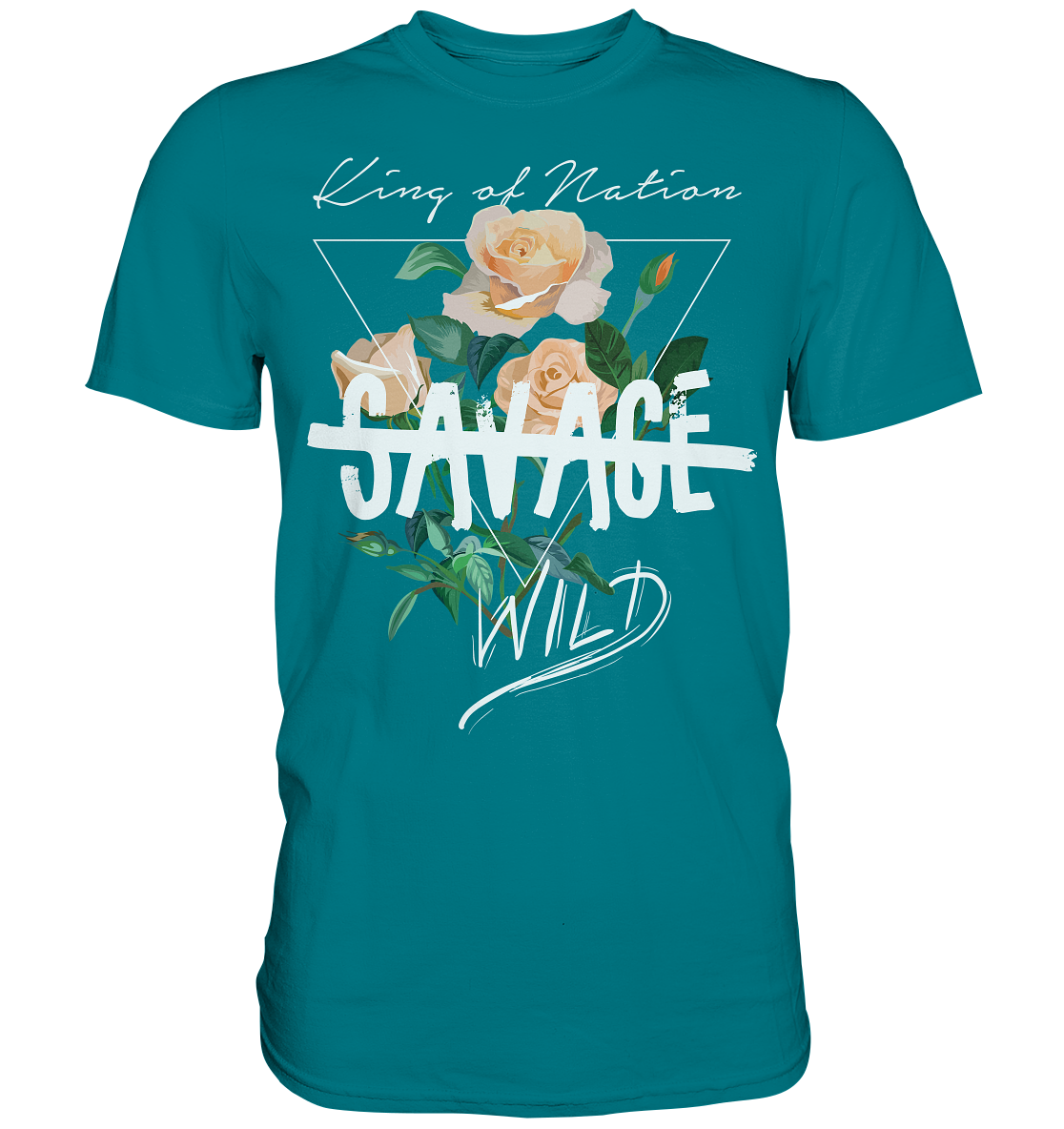 "Savage Wild" Blumen Streetstyle - Premium Shirt