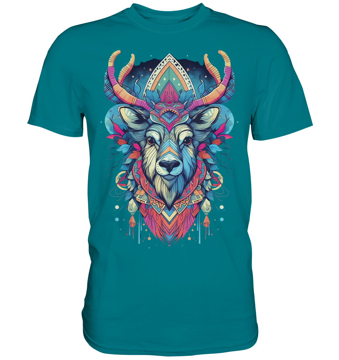 "Elch Bunt" Tiertotems - Premium Shirt