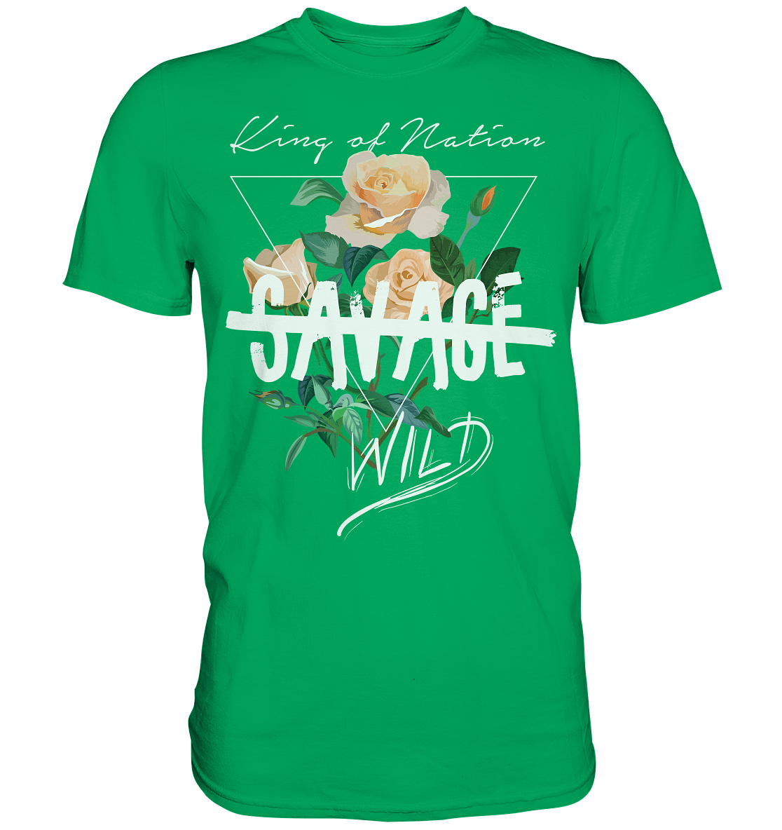 "Savage Wild" Blumen Streetstyle - Premium Shirt