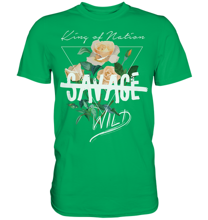 "Savage Wild" Blumen Streetstyle - Premium Shirt