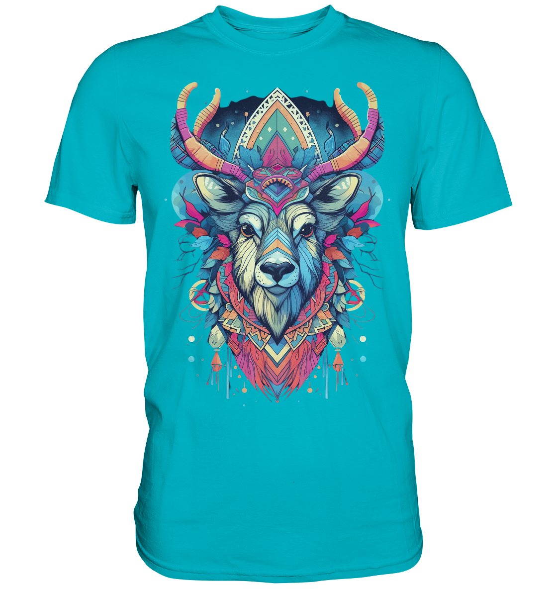 "Elch Bunt" Tiertotems - Premium Shirt