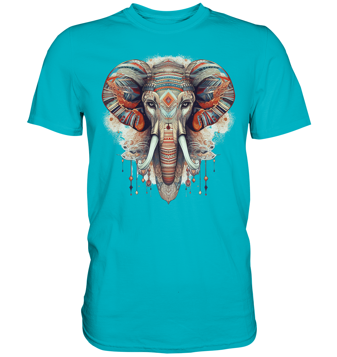 "Elefant-größen Ohr" Tiertotems - Premium Shirt