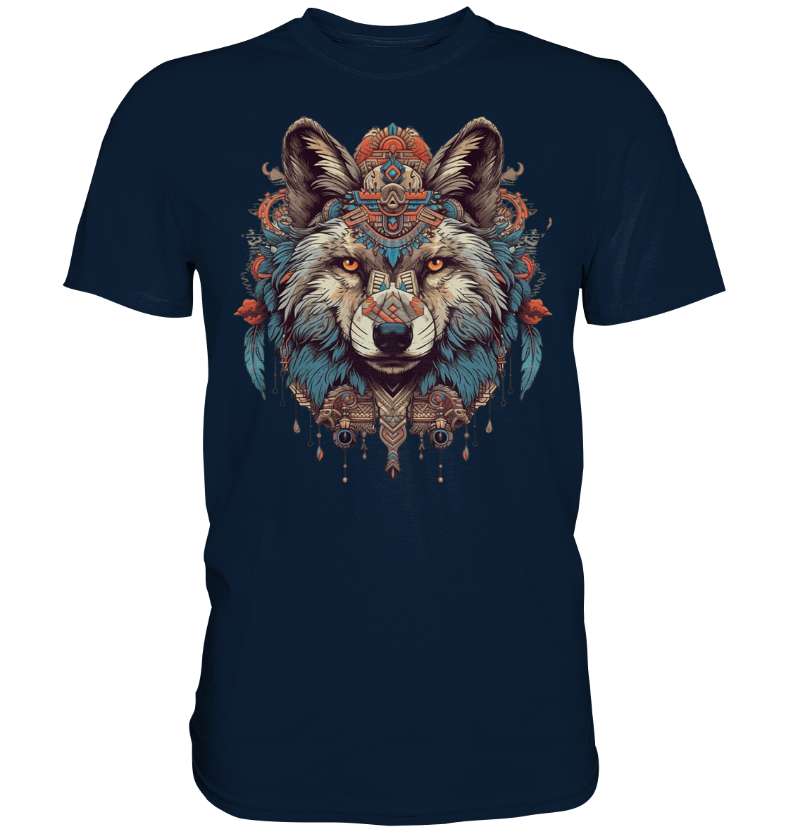 "Wolf" Tiertotems - Premium Shirt