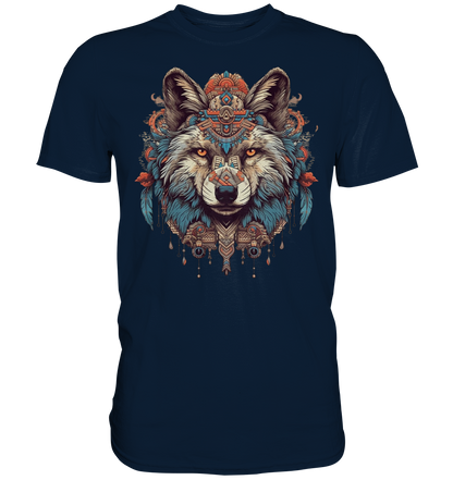 "Wolf" Tiertotems - Premium Shirt