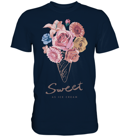 "Eiscreme" Blumen Streetstyle - Premium Shirt