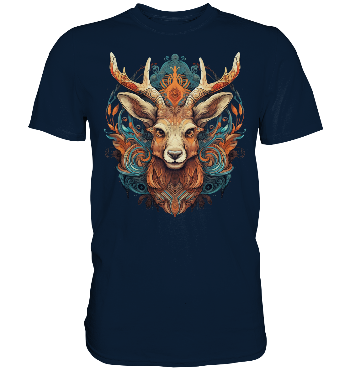 "Hirsch Bunt" Tiertotems - Premium Shirt