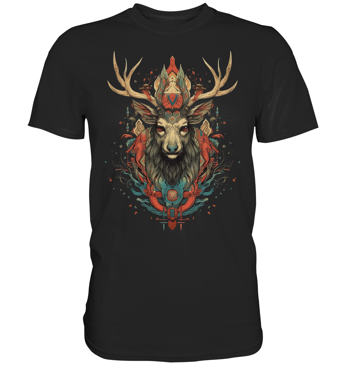 "Hirsch" Tiertotems - Premium Shirt