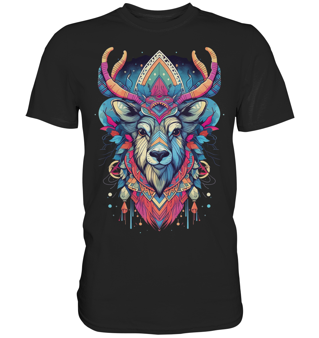 "Elch Bunt" Tiertotems - Premium Shirt