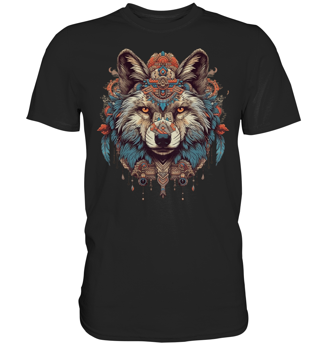 "Wolf" Tiertotems - Premium Shirt