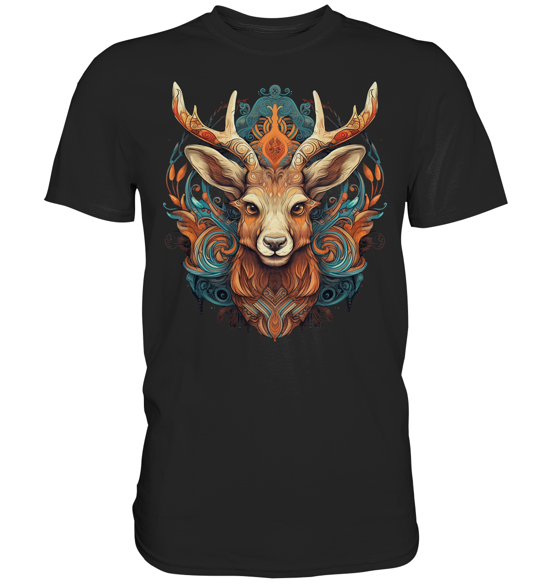 "Hirsch Bunt" Tiertotems - Premium Shirt