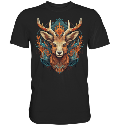 "Hirsch Bunt" Tiertotems - Premium Shirt