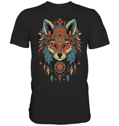 "Seriöse Fuchs" Tiertotems - Premium Shirt