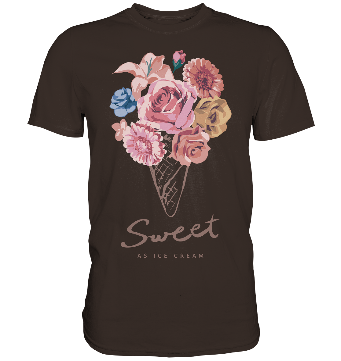 "Eiscreme" Blumen Streetstyle - Premium Shirt