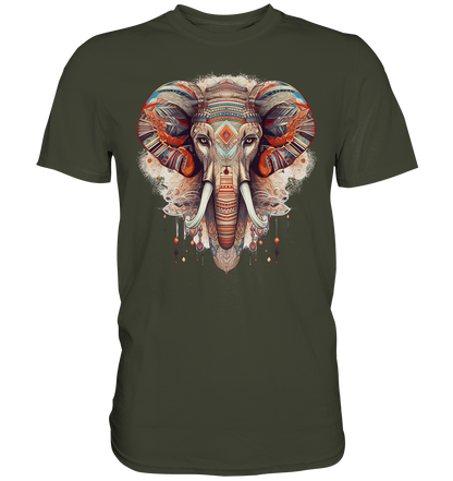 "Elefant-größen Ohr" Tiertotems - Premium Shirt