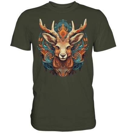 "Hirsch Bunt" Tiertotems - Premium Shirt