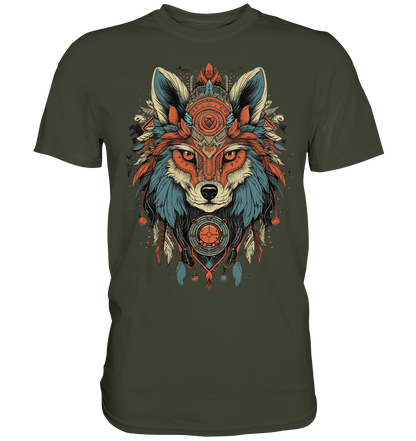 "Seriöse Fuchs" Tiertotems - Premium Shirt