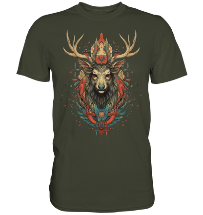 "Hirsch" Tiertotems - Premium Shirt