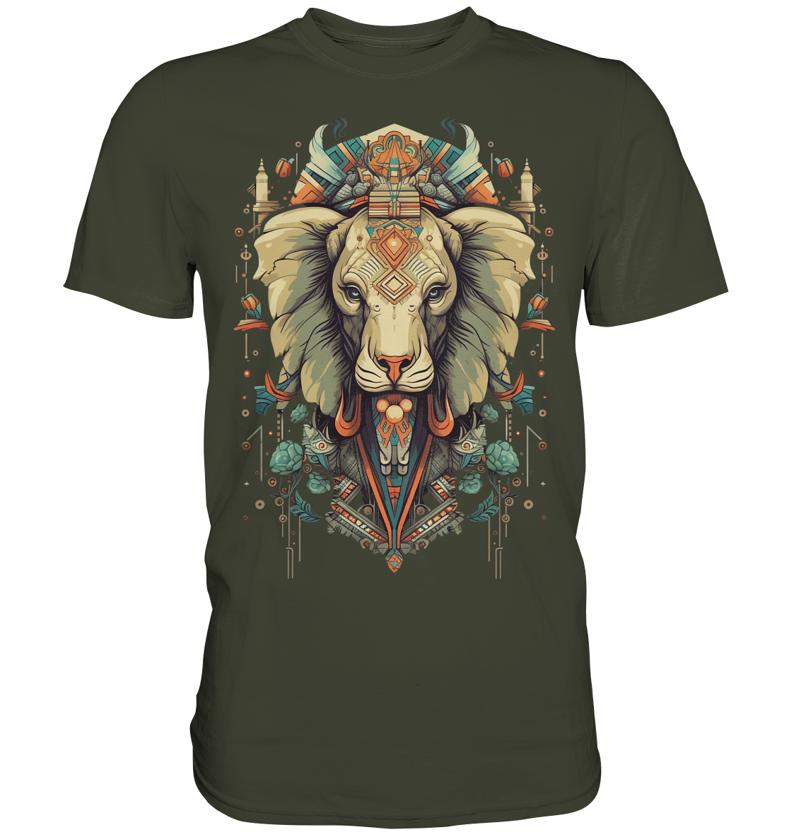 "Löwe" Tiertotems - Premium Shirt