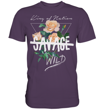 "Savage Wild" Blumen Streetstyle - Premium Shirt