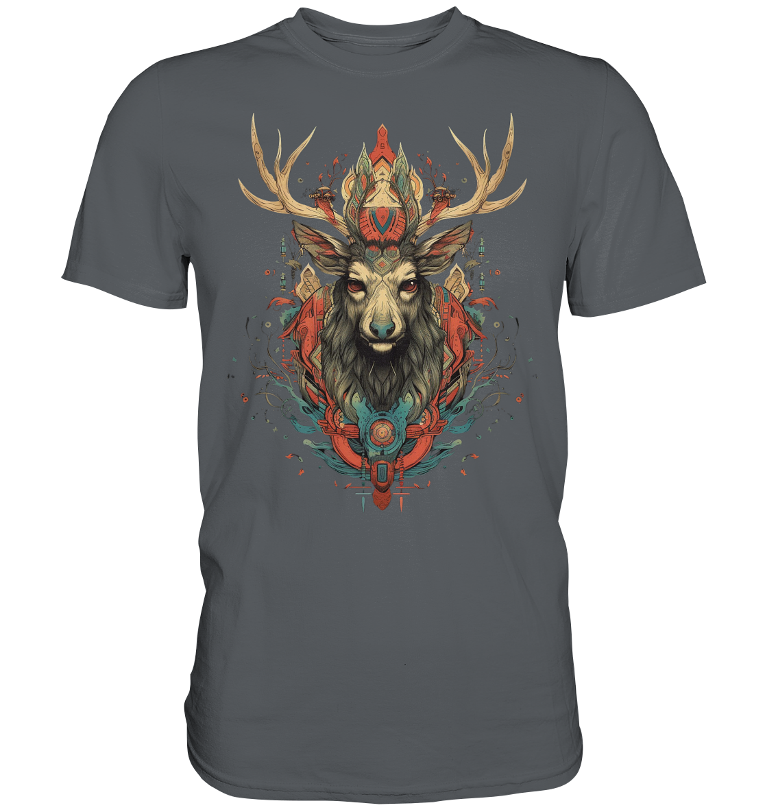 "Hirsch" Tiertotems - Premium Shirt