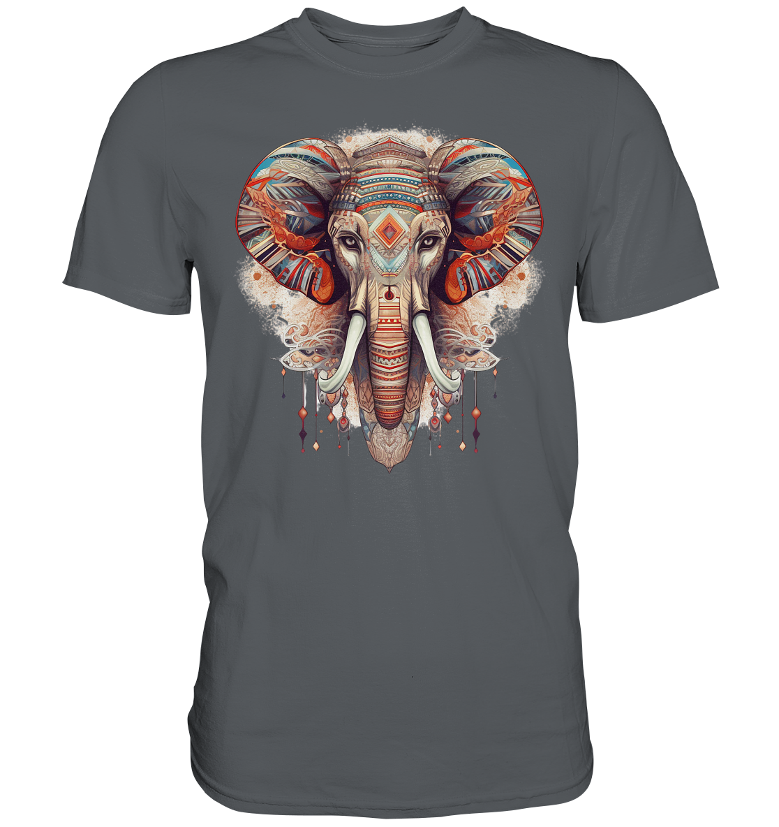 "Elefant-größen Ohr" Tiertotems - Premium Shirt