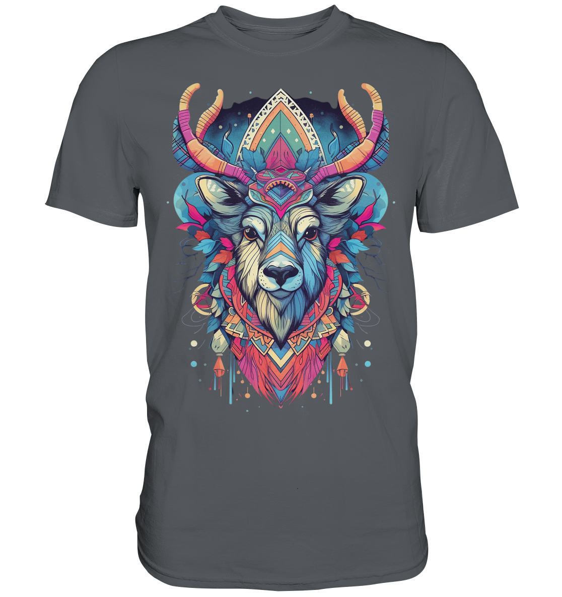 "Elch Bunt" Tiertotems - Premium Shirt