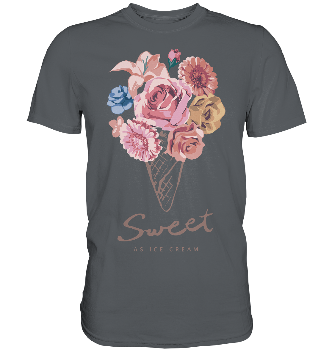 "Eiscreme" Blumen Streetstyle - Premium Shirt