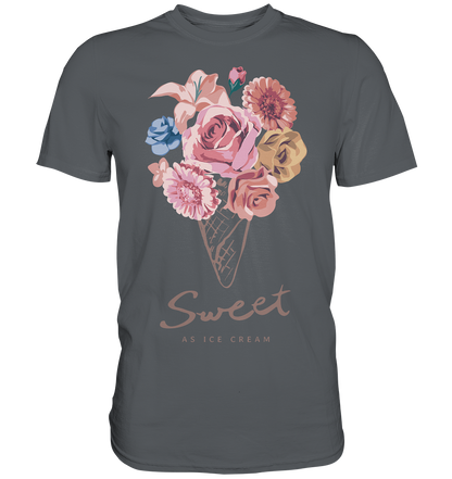 "Eiscreme" Blumen Streetstyle - Premium Shirt