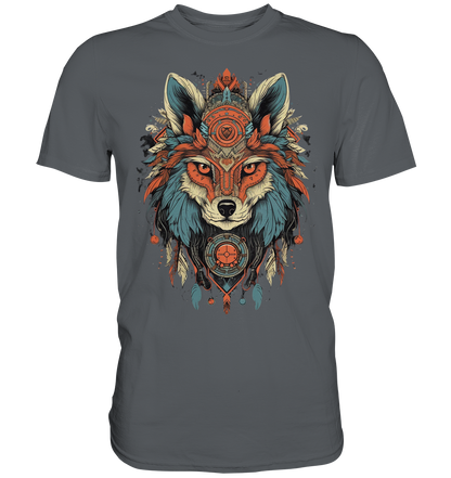 "Seriöse Fuchs" Tiertotems - Premium Shirt