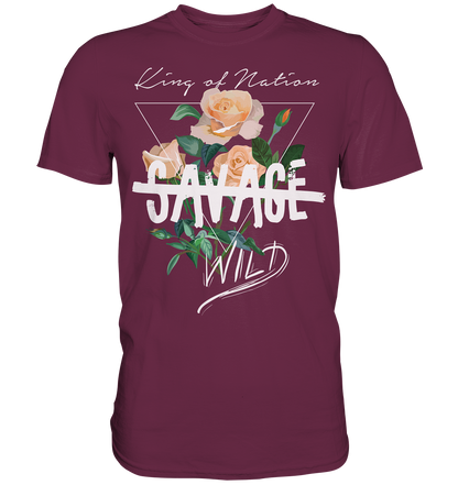 "Savage Wild" Blumen Streetstyle - Premium Shirt