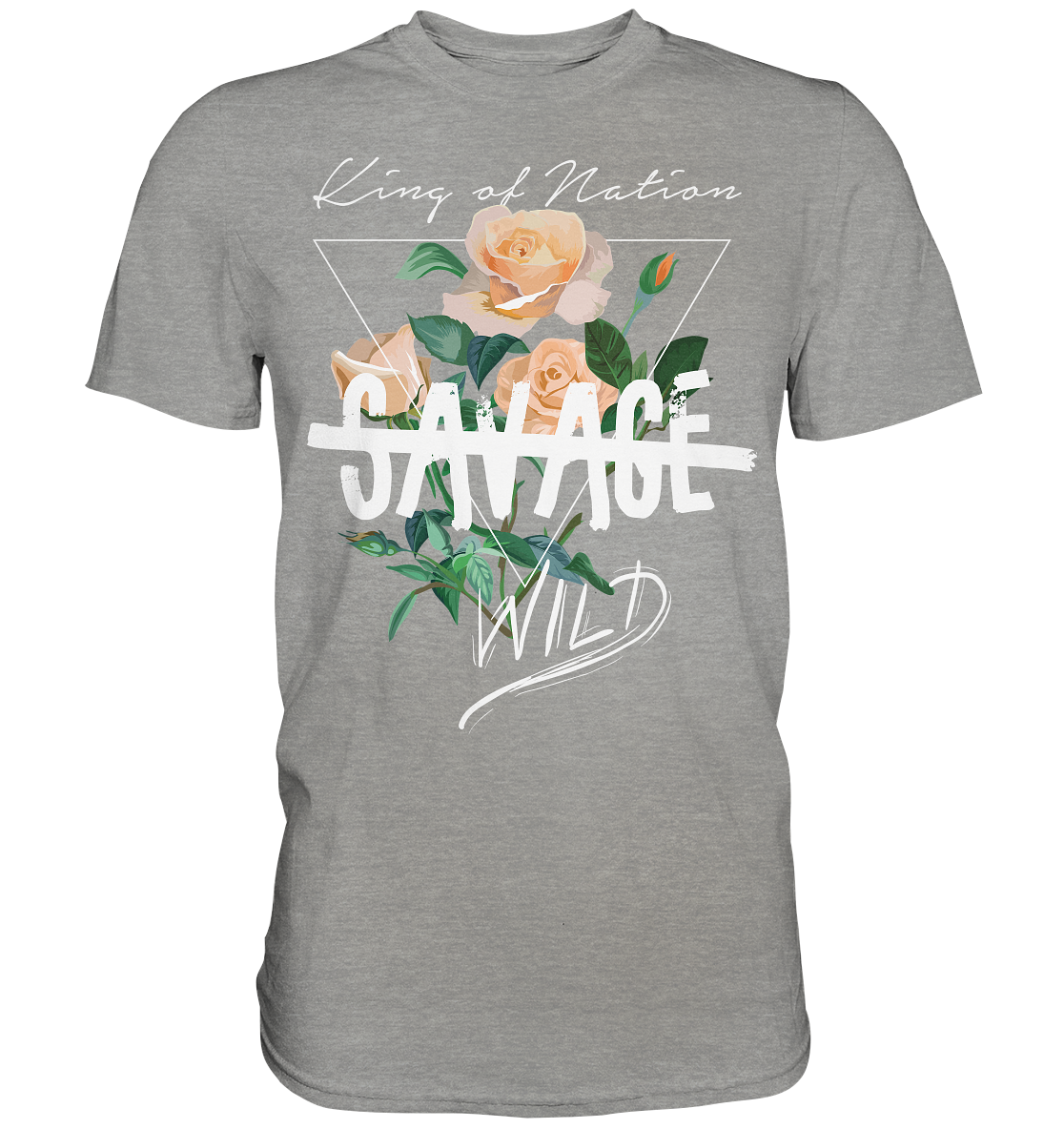 "Savage Wild" Blumen Streetstyle - Premium Shirt