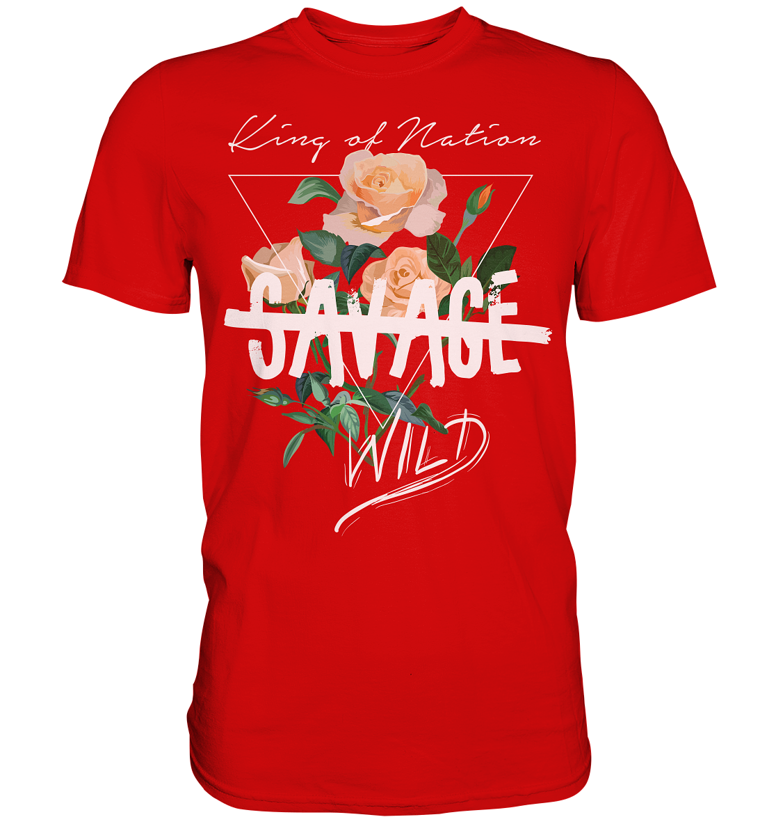 "Savage Wild" Blumen Streetstyle - Premium Shirt