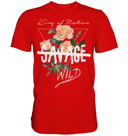 "Savage Wild" Blumen Streetstyle - Premium Shirt