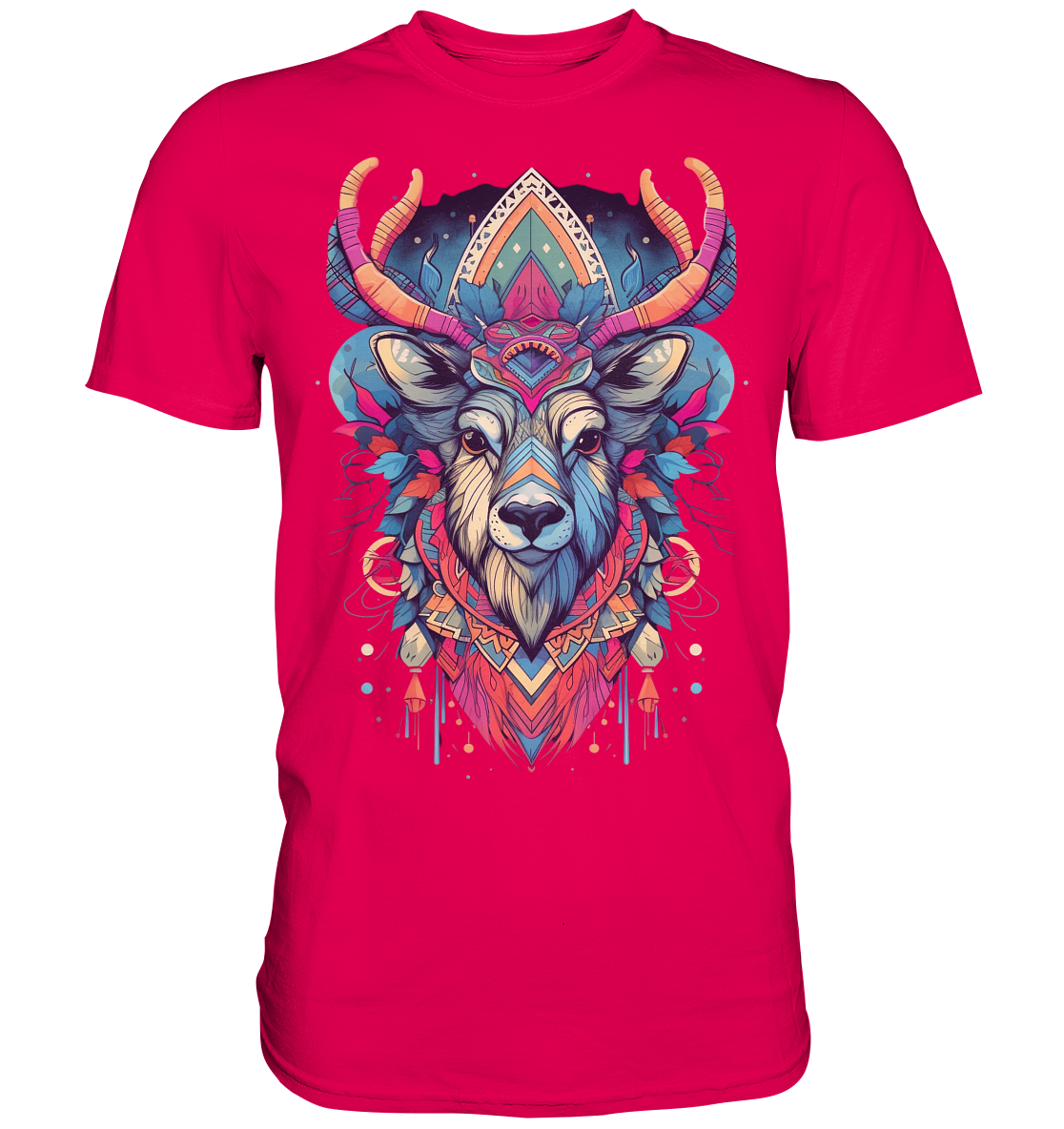 "Elch Bunt" Tiertotems - Premium Shirt