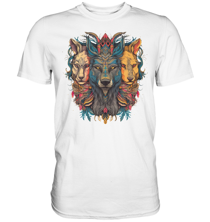 "3 Löwen" Tiertotems - Premium Shirt