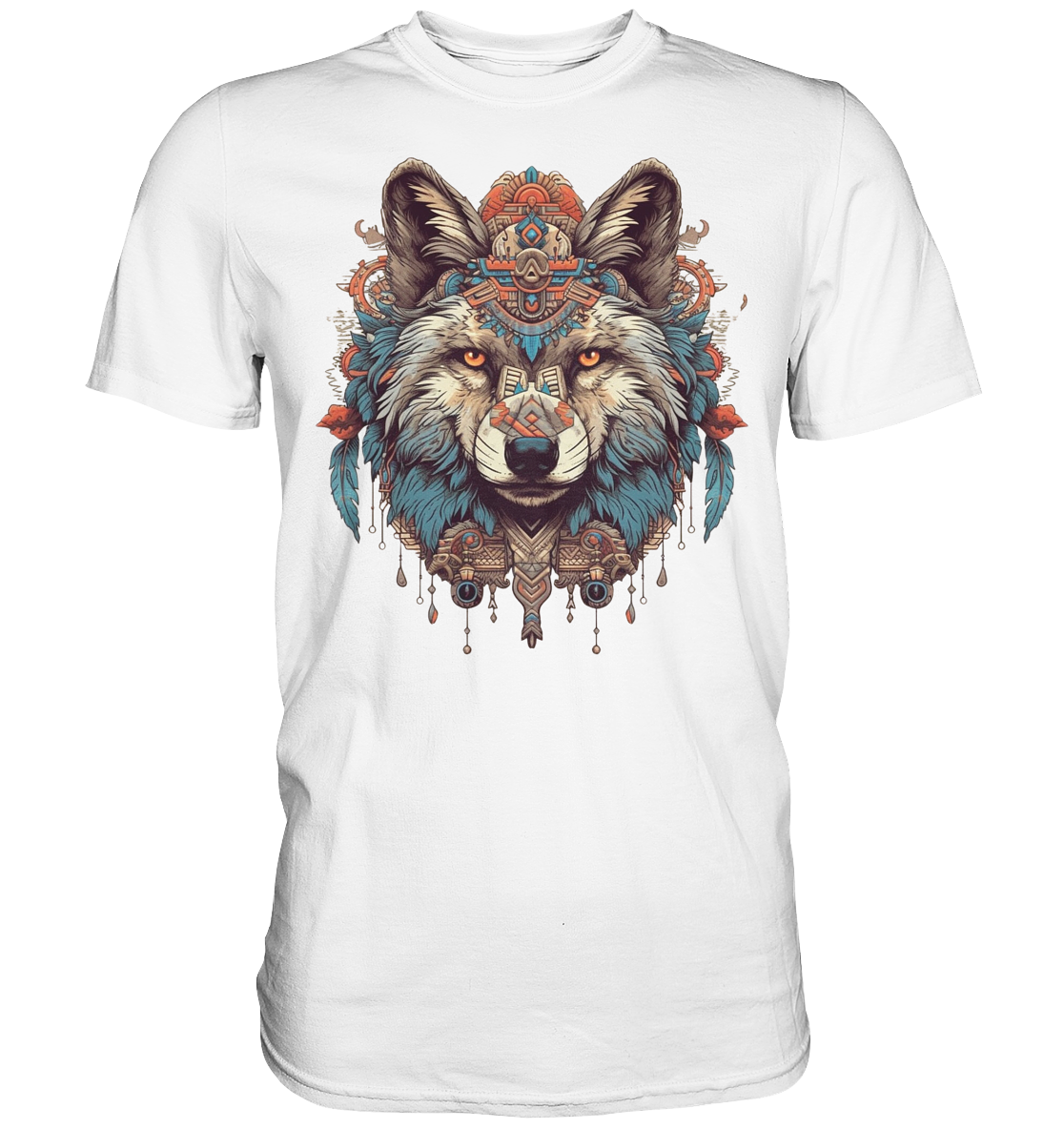 "Wolf" Tiertotems - Premium Shirt