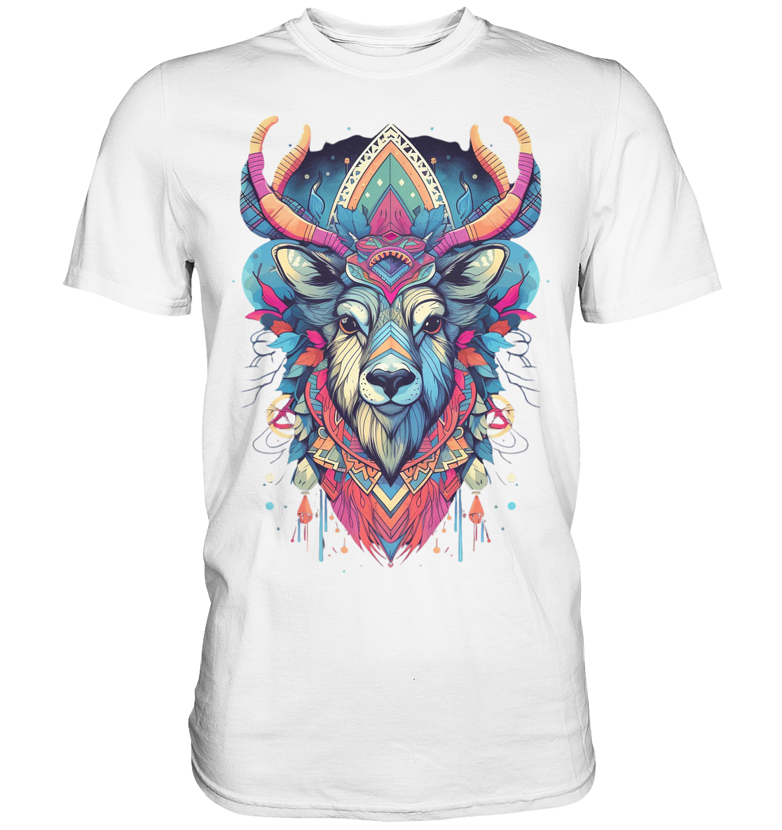 "Elch Bunt" Tiertotems - Premium Shirt