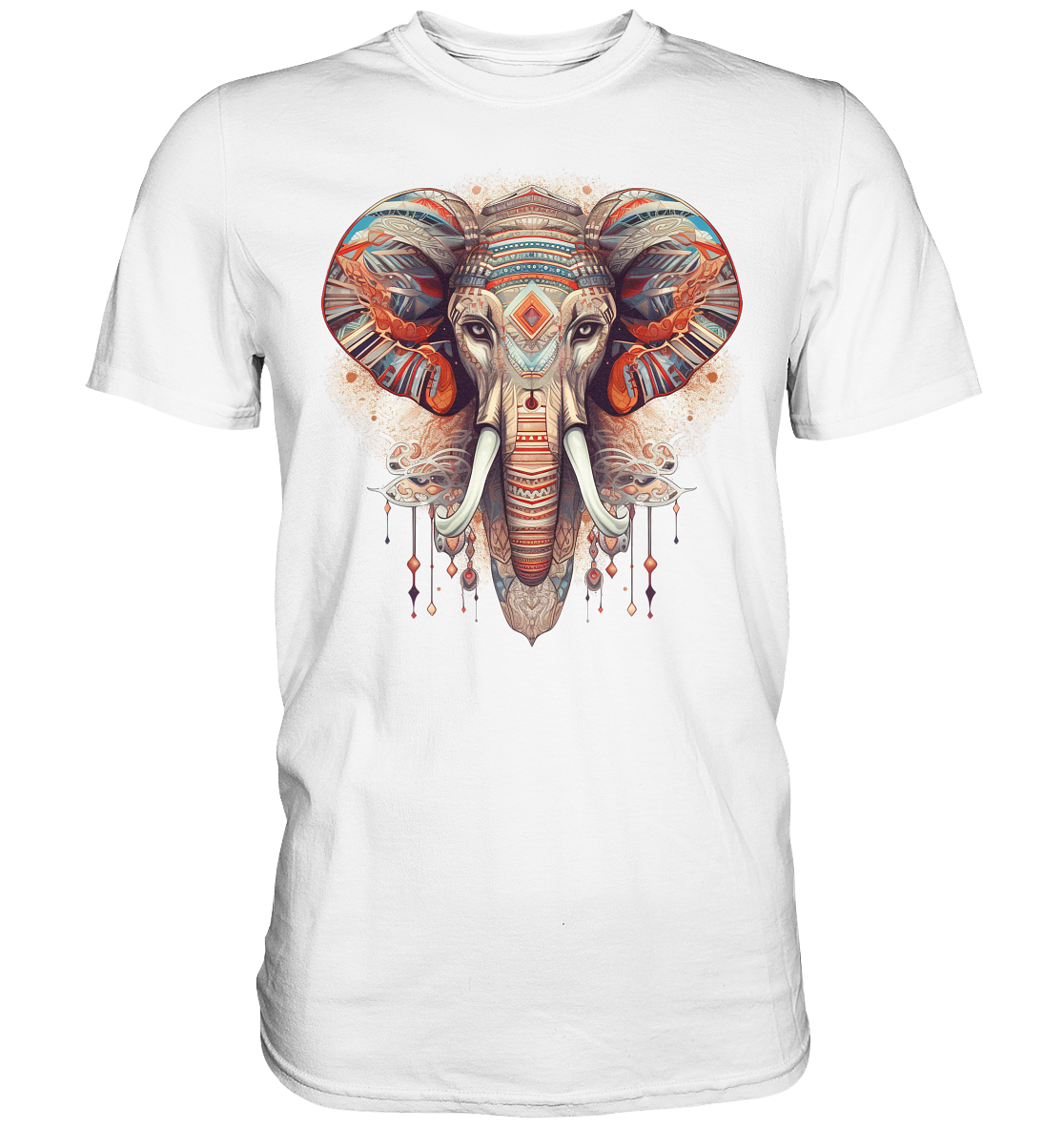 "Elefant-größen Ohr" Tiertotems - Premium Shirt