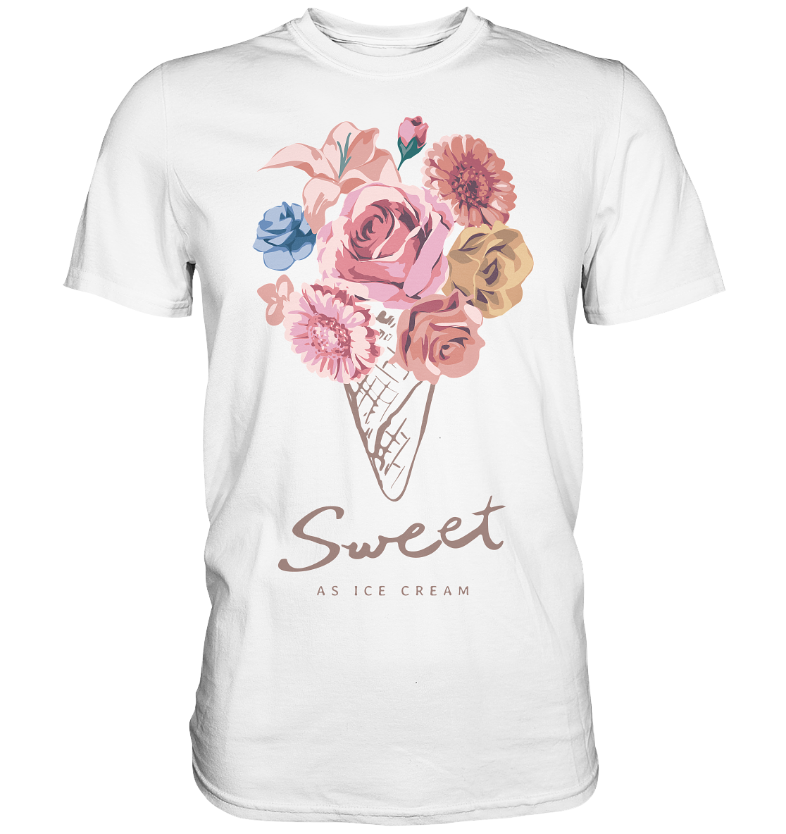 "Eiscreme" Blumen Streetstyle - Premium Shirt