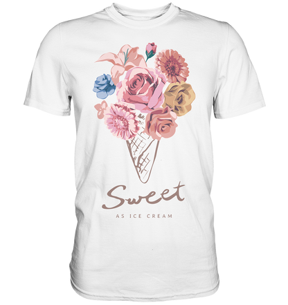 "Eiscreme" Blumen Streetstyle - Premium Shirt