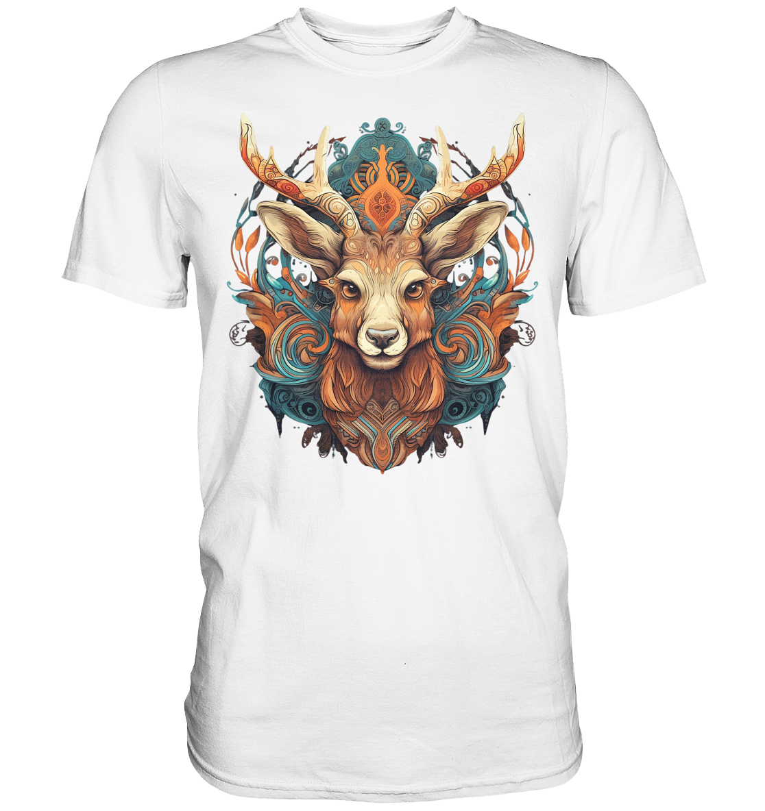 "Hirsch Bunt" Tiertotems - Premium Shirt