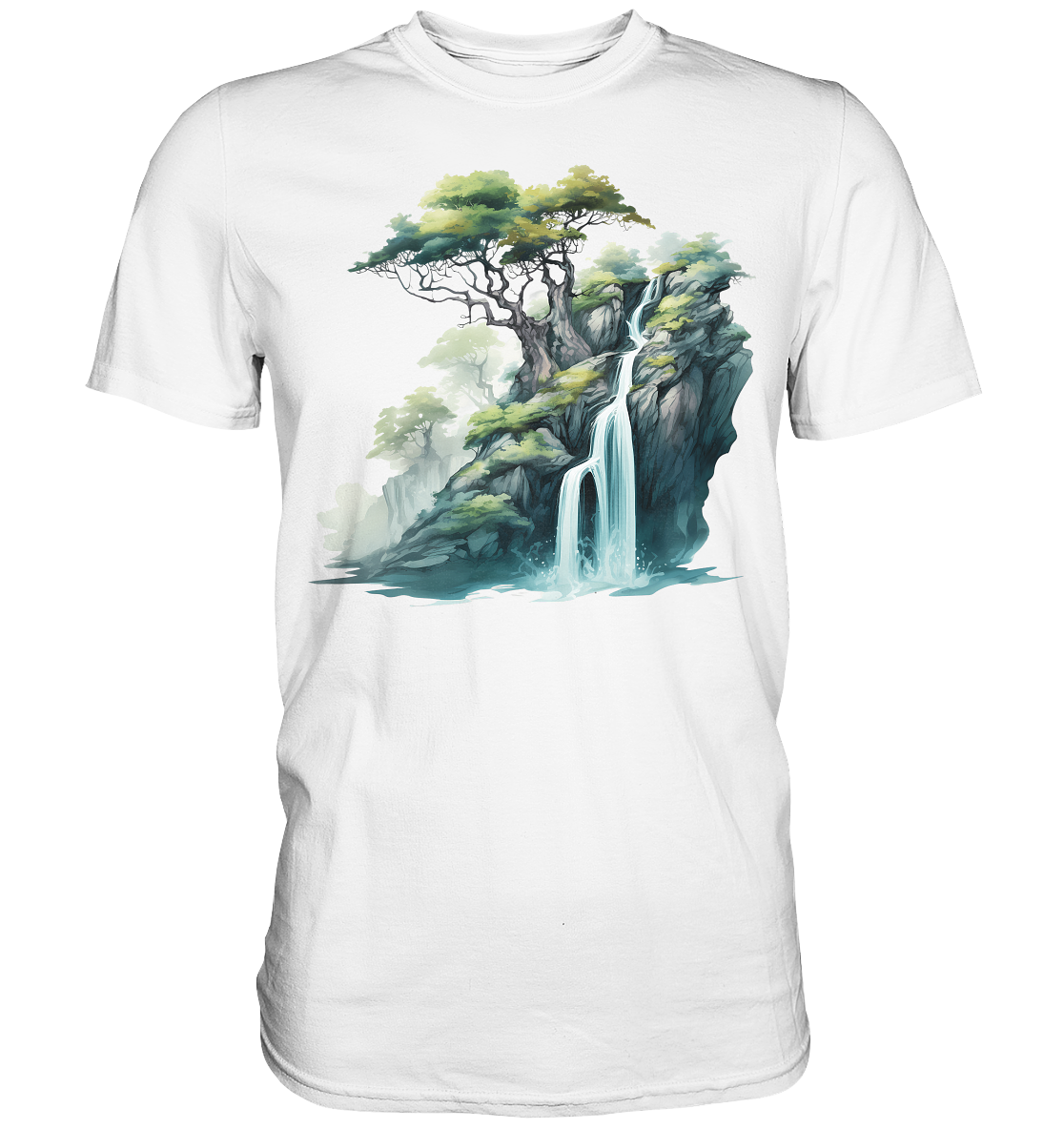 Fantasie Landschaft 13 - Premium Shirt