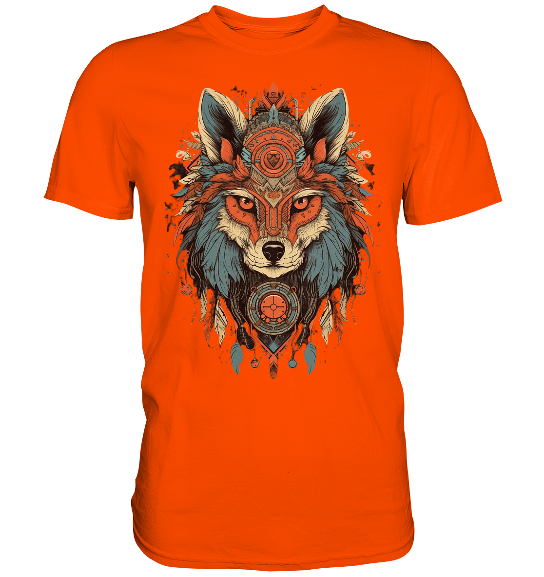 "Seriöse Fuchs" Tiertotems - Premium Shirt