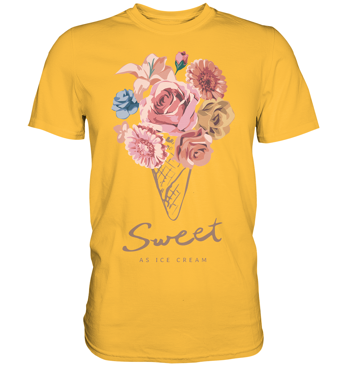 "Eiscreme" Blumen Streetstyle - Premium Shirt