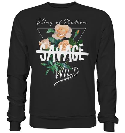 "Savage Wild" Blumen Streetstyle - Premium Sweatshirt