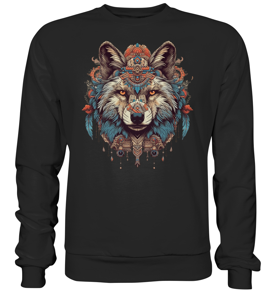 "Wolf" Tiertotems - Premium Sweatshirt