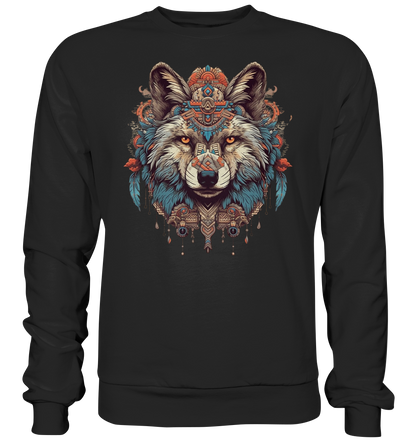 "Wolf" Tiertotems - Premium Sweatshirt