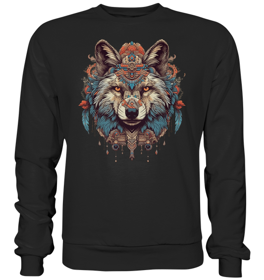 "Wolf" Tiertotems - Premium Sweatshirt