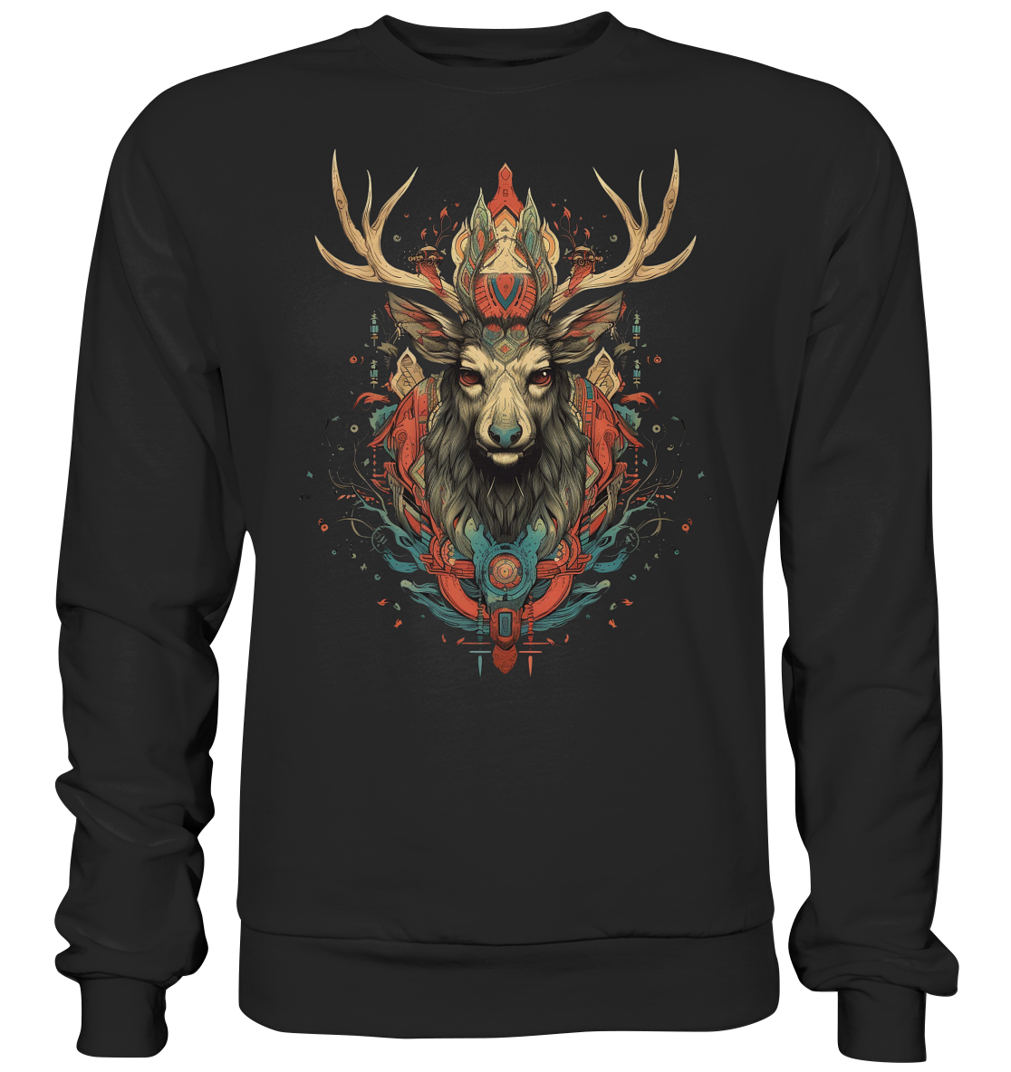 "Hirsch" Tiertotems - Premium Sweatshirt