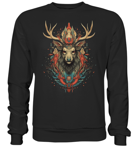 "Hirsch" Tiertotems - Premium Sweatshirt